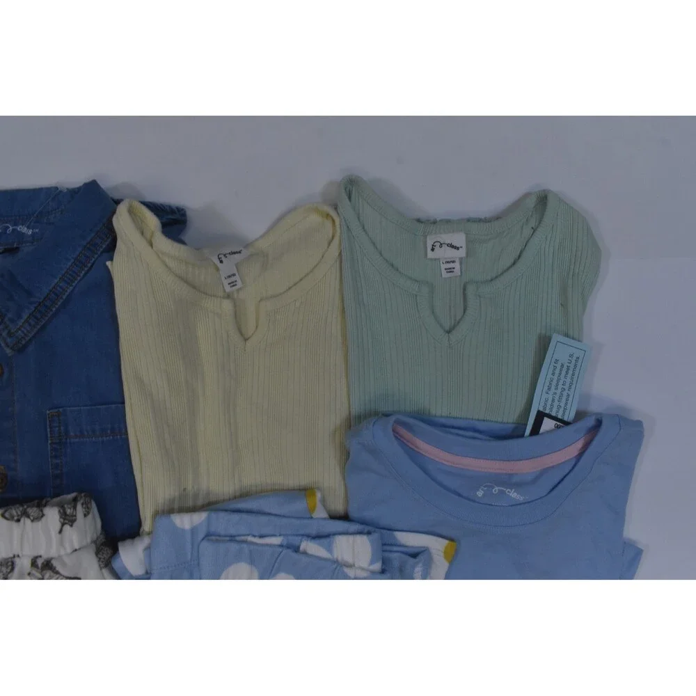 Art Class Bulk Lot Of 6 Girls Size Large 10/12 Mixed Season Tops Bottoms Shorts